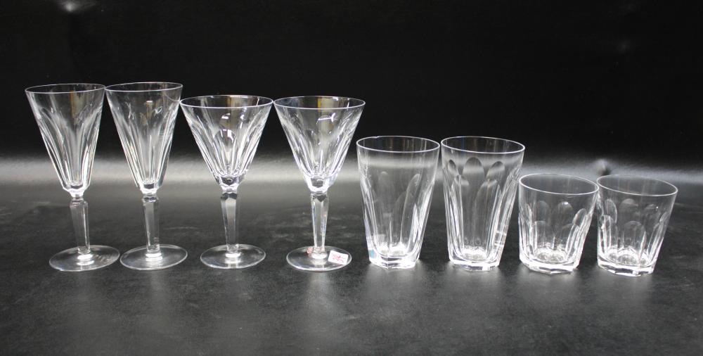 Appraisal: THIRTY WATERFORD CUT CRYSTAL DRINKWARE Glencree pattern five ounce tumblers