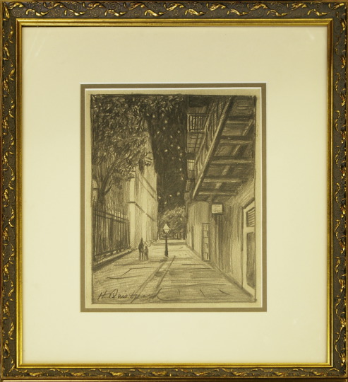 Appraisal: Harold Ivar Quistgaard American New Orleans - Pirate's Alley New