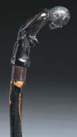 Appraisal: ROBERT E LEE CARVED HANDLE CANE The handle having a