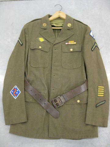 Appraisal: W W II Uniform Jacket with patches medals