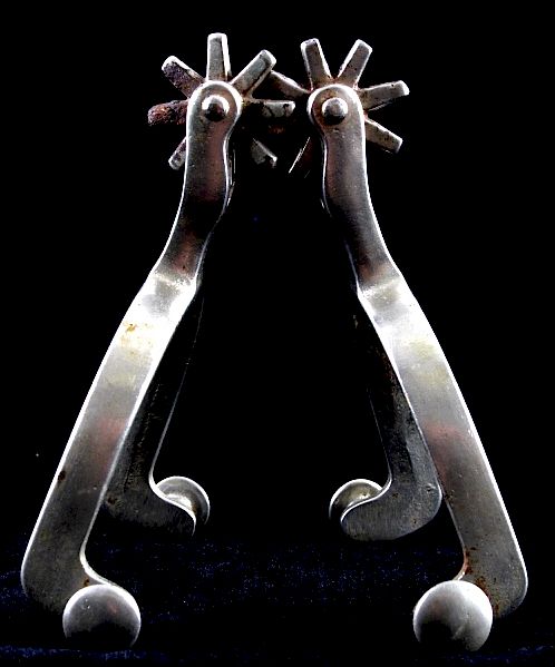 Appraisal: North and Judd Anchor Marked Cowboy Spurs This is a