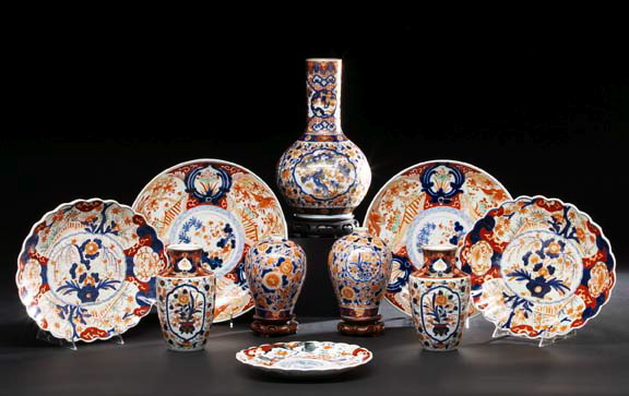 Appraisal: Good Pair of Japanese Imari Porcelain Chargers th century each