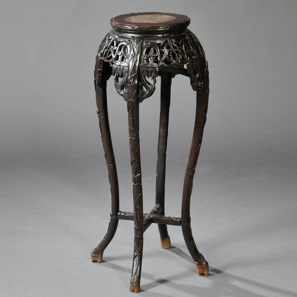 Appraisal: Export Marble-top Stand China late th early th century the