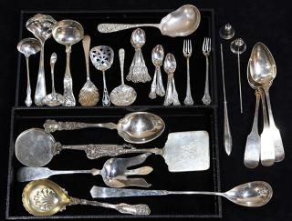 Appraisal: th century American sterling silver flatware servers troy oz lot