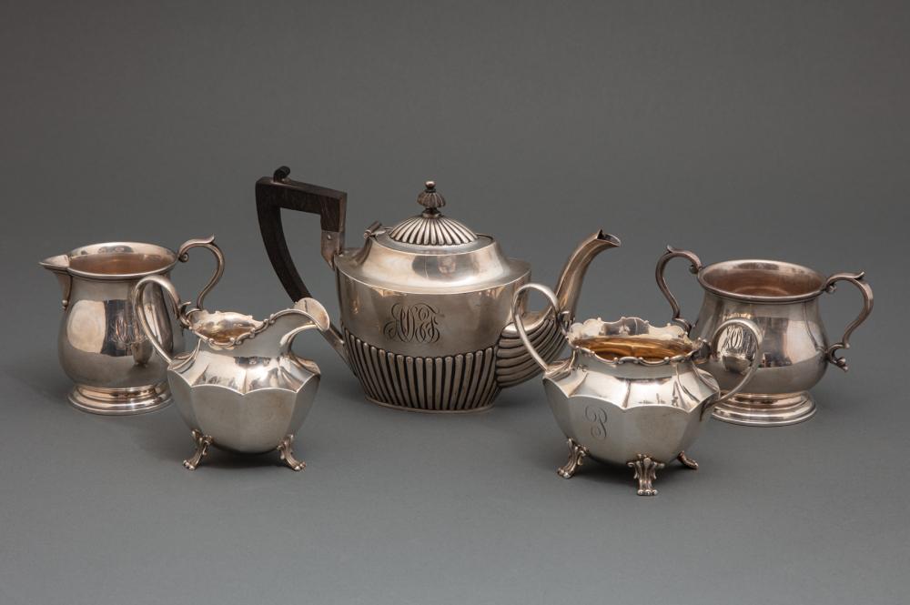 Appraisal: Group of American Sterling Silver Tea Ware incl Watson teapot