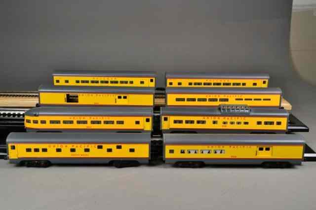 Appraisal: LIONEL UNION PACIFIC TRAINSIncluding UP Smooth Side Observation Car -