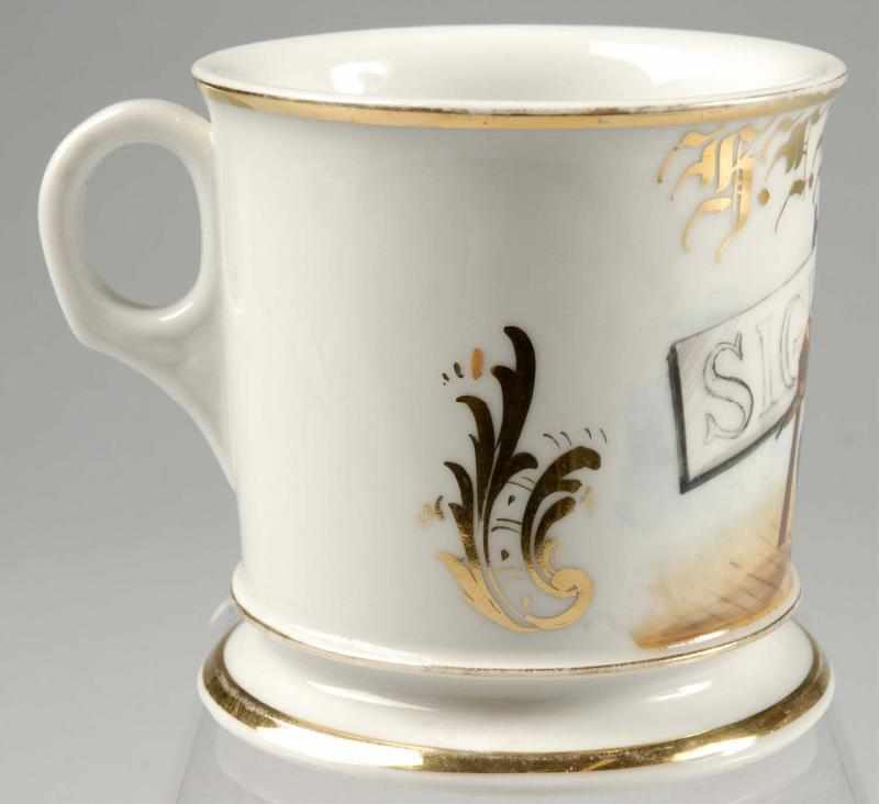 Appraisal: Painters Shaving Mug Description Marked with the name G F