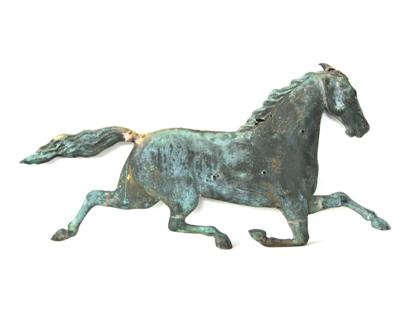 Appraisal: Copper horse weathervanelate th century