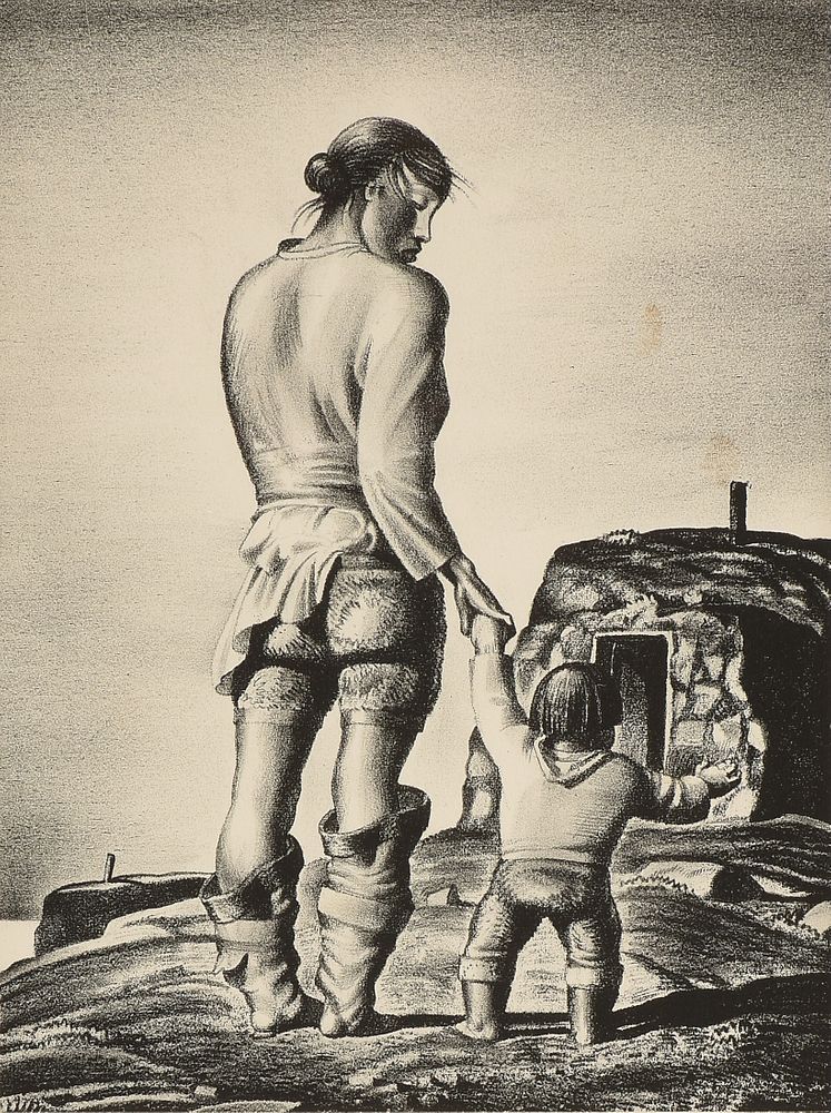 Appraisal: ROCKWELL KENT American - A PRINT Dirty Deborah Greenland ROCKWELL