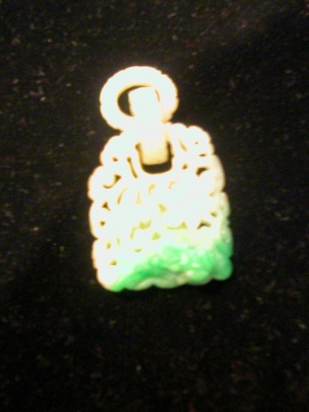 Appraisal: Jade Pendant China th century stone of a pale green