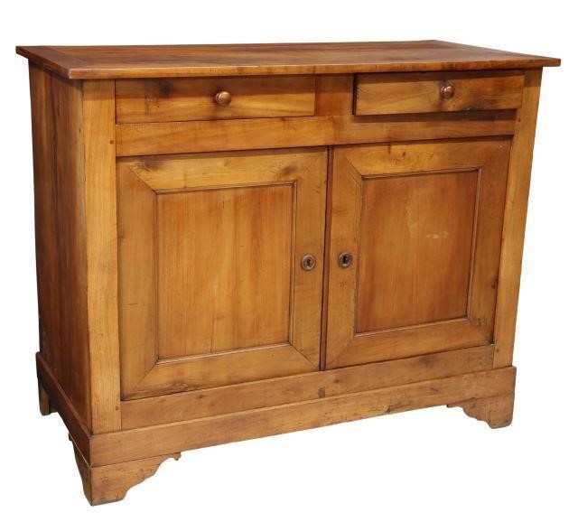 Appraisal: French Louis Philippe period fruitwood sideboard mid th c two