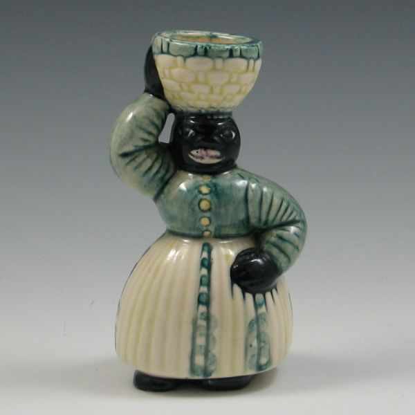 Appraisal: Shearwater Woman with Basket on Head Figurine unmarked tiny chip