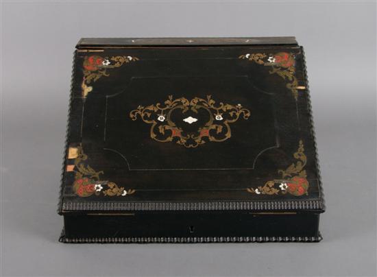 Appraisal: A Napoleon III Writing Box Height x width x depth