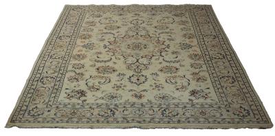 Appraisal: A North East Persian part silk meshed carpet cm x