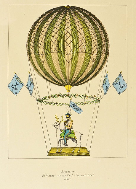 Appraisal: A COLLECTION OF FOUR FRENCH BALLOONING PRINTS in colours each