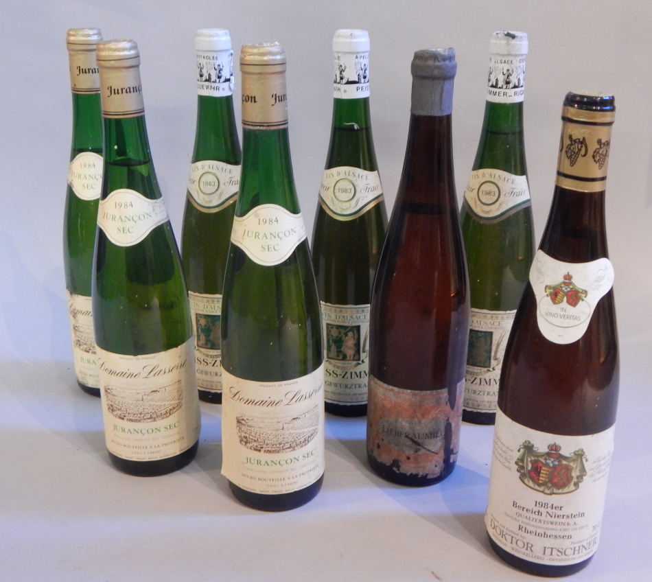 Appraisal: Six bottles of dessert type wine to include German French