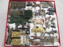 Appraisal: A quantity of lead farm animals and accessories