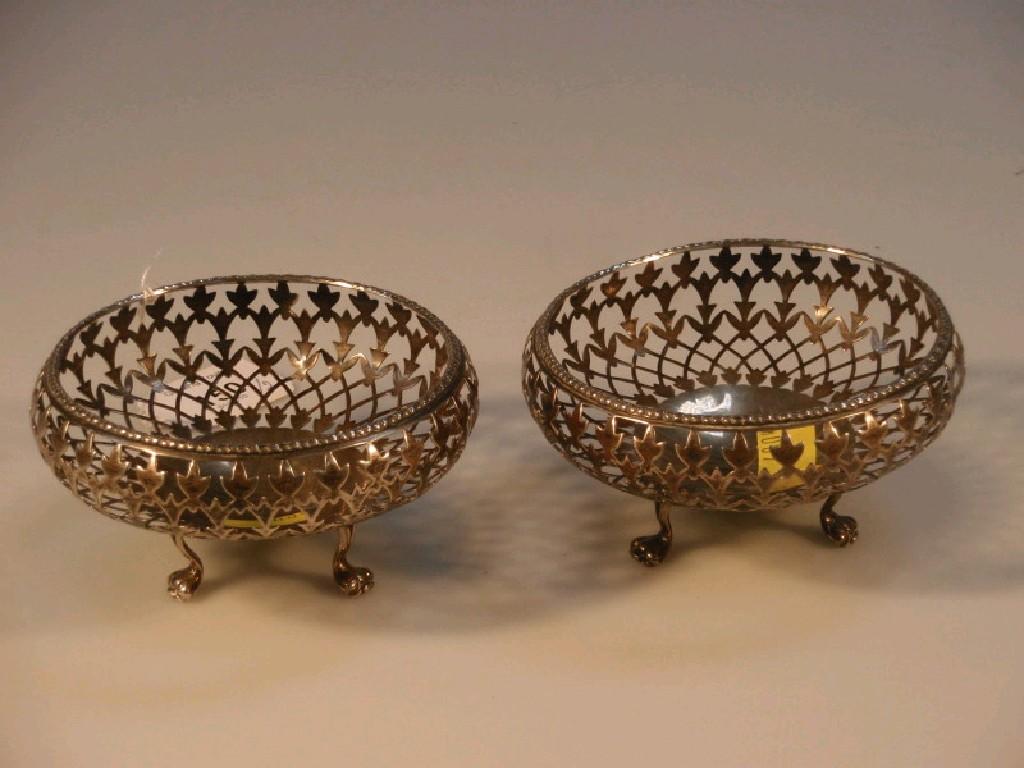 Appraisal: A pair of George V silver dishes by E S