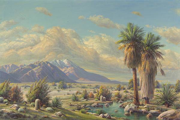 Appraisal: Paul Grimm American - Desert Oasis signed 'Paul Grimm' lower