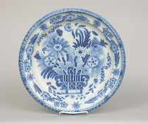 Appraisal: Delft Charger Holland ca th th Century Tin glaze over