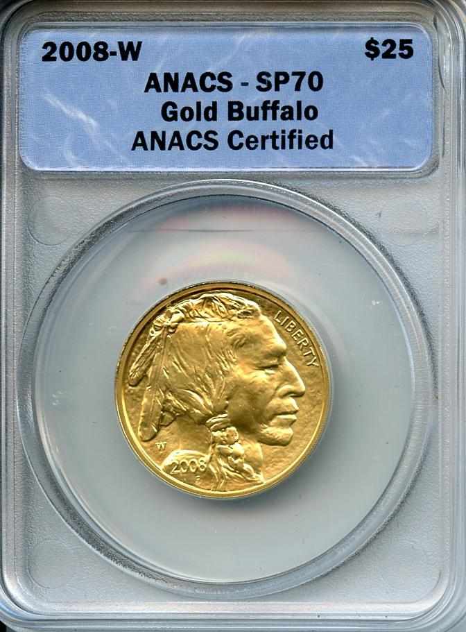 Appraisal: -W Gold Buffalo SP ANACS A perfect specimen with a