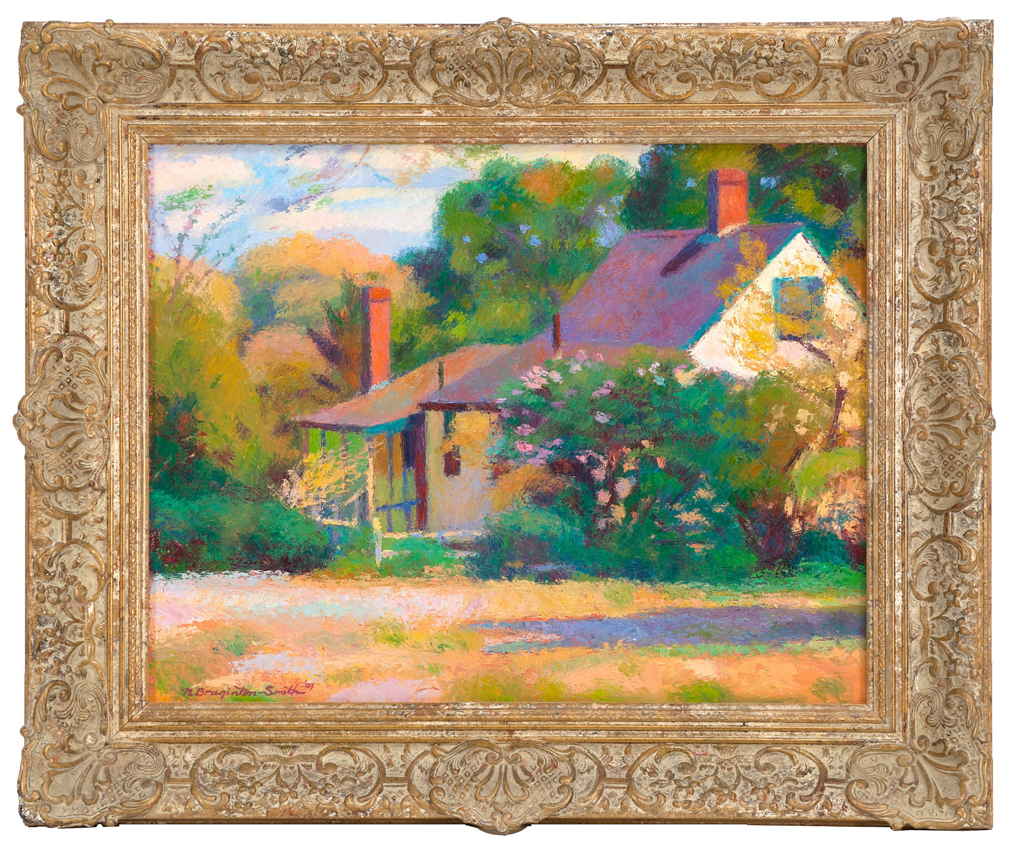 Appraisal: NANCY BRAGINGTON-SMITHAmerican b Cotuit Farmhouse Signed lower N Braginton-Smith '