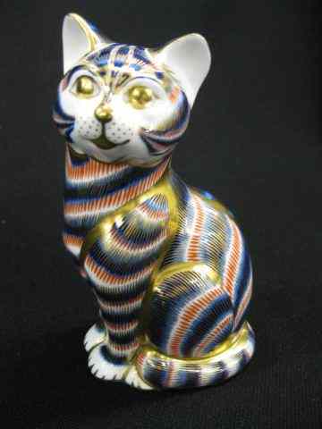 Appraisal: Royal Crown Derby ''Imari'' Cat Figurine '' excellent with box