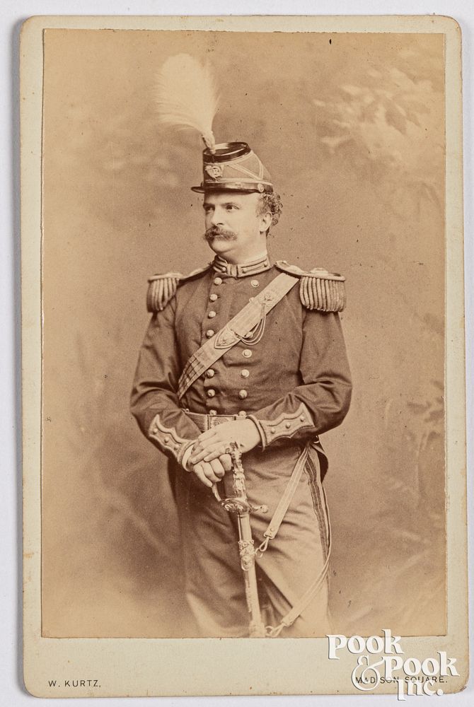 Appraisal: Photo of Brigadier General J H Hobart Ward Cabinet card