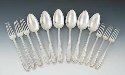 Appraisal: A Lot of Six Antique German Silver Serving Spoons Three