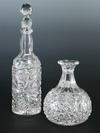 Appraisal: CUT GLASS LOT - American Brilliant cut period liquor bottle