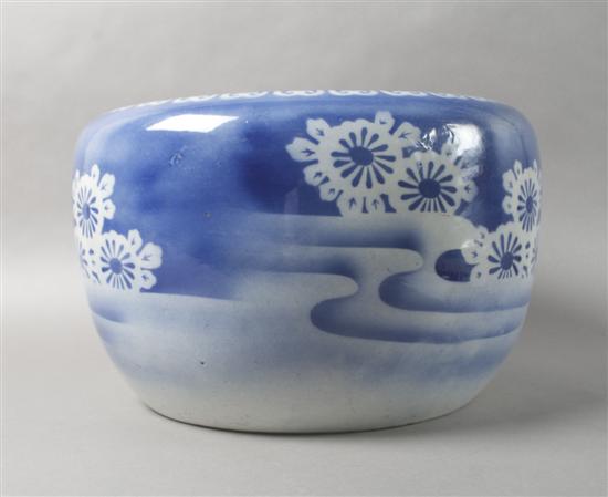 Appraisal: A Chinese Ceramic Blue and White Jardiniere Diameter of first