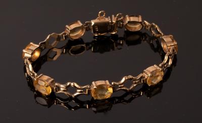 Appraisal: A gem set bracelet by Cropp Farr set in ct