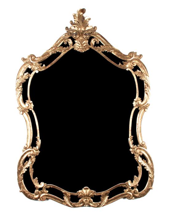 Appraisal: Sale Lot An Italian Giltwood Mirror th century of cartouche