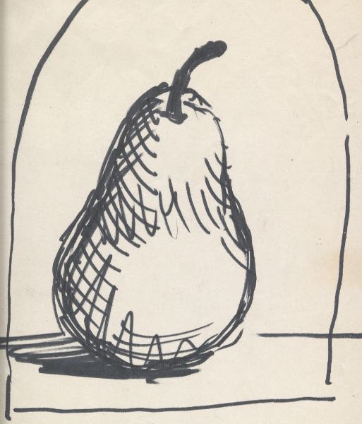 Appraisal: ROBERT KULICKE AMERICAN - x Pear Ink skech on paper