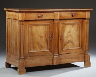 Appraisal: French Louis Philippe Carved Walnut Sideboard mid th c the