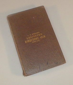 Appraisal: Wright's Leicester Directory