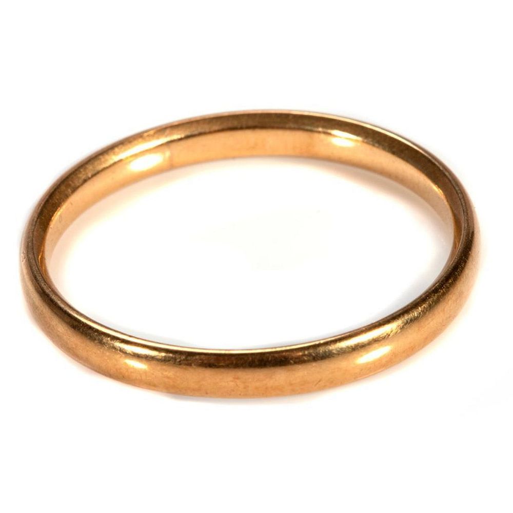 Appraisal: k gold wedding band stamped O B weighing approximately gr