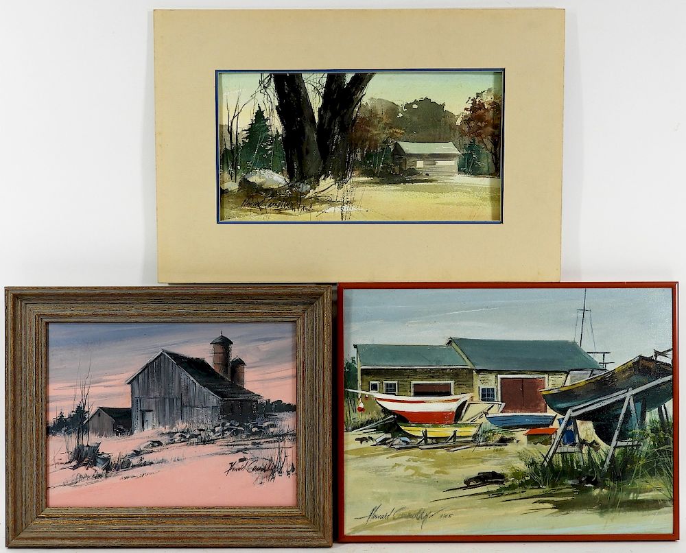 Appraisal: Howard Connolly Rhode Island Landscape Paintings Howard Connolly Rhode Island