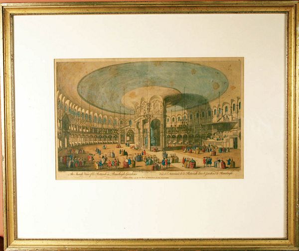 Appraisal: th Century Inside View of Ranelagh Gardens colored print x