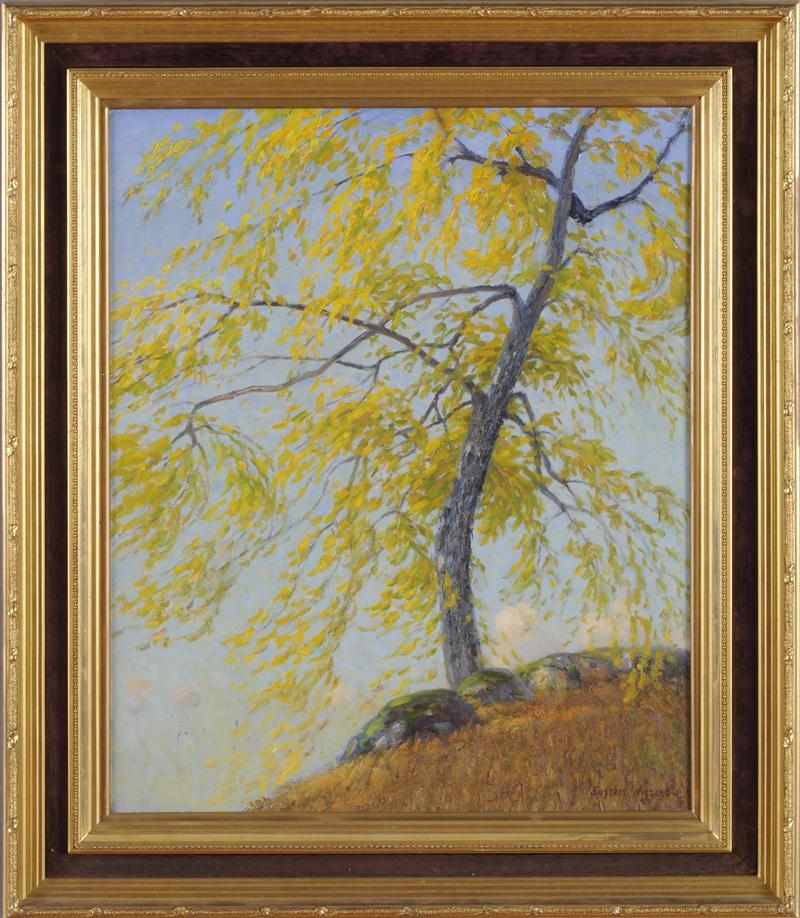 Appraisal: GUSTAVE WEIGAND AMERICAN - AUTUMN Oil on canvas signed lower