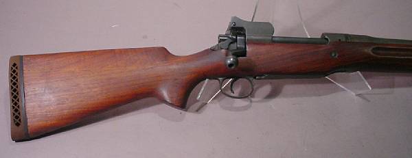 Appraisal: A sporterized U S Model Enfield Eddystone military rifle Serial