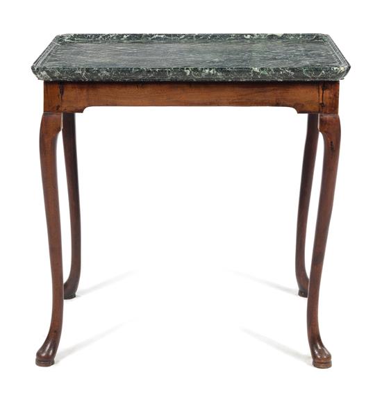 Appraisal: Sale Lot A George II Walnut Tea Table th century