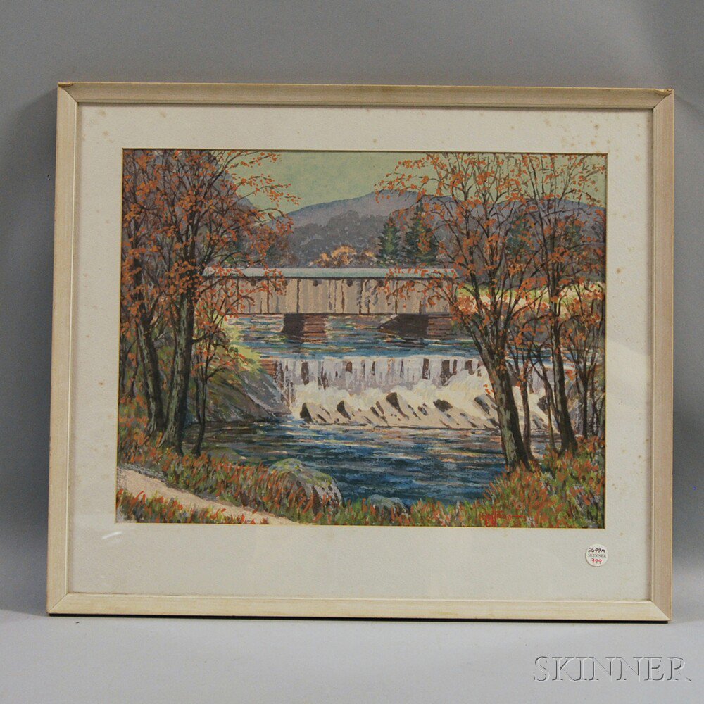 Appraisal: Henry L Hoffman American th Century The Falls and Covered