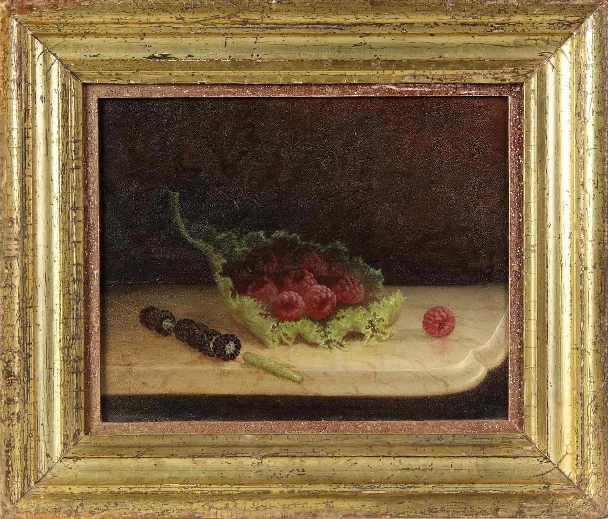 Appraisal: George Henry Hall American - Raspberries Blackberries Sgn dated in