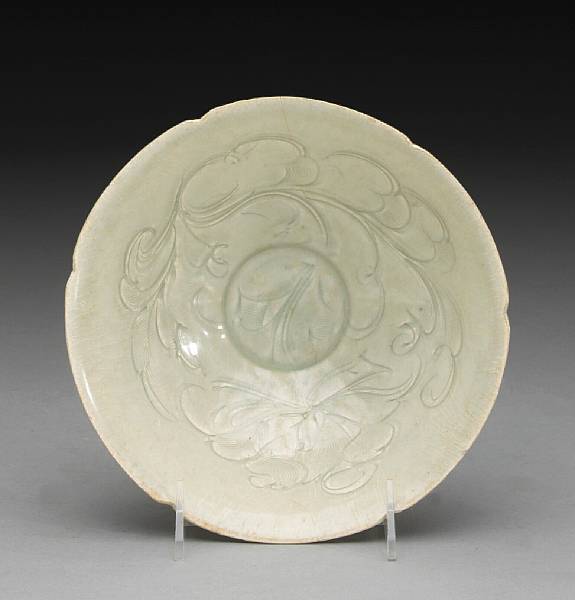 Appraisal: A yingqing glazed porcelain bowl Song Dynasty Thinly potted with