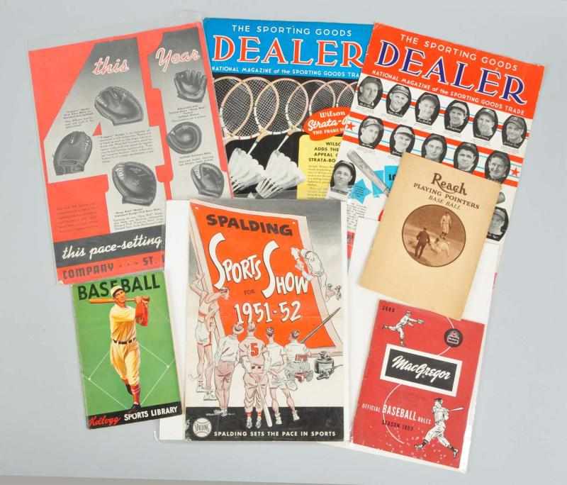 Appraisal: Lot of Baseball Booklets Advertisements Description This lot includes a