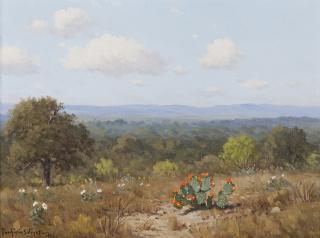 Appraisal: Western Landscape by Porfirio Salinas Porfirio Salinas - oil on