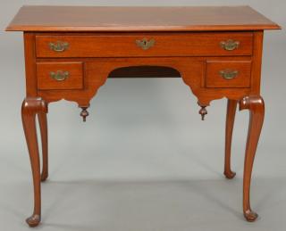 Appraisal: Margolis custom mahogany Queen Anne style dressing table ht in