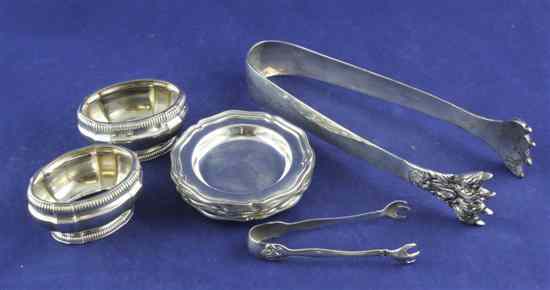 Appraisal: A set of six Peruvian silver nut dishes by Camusso