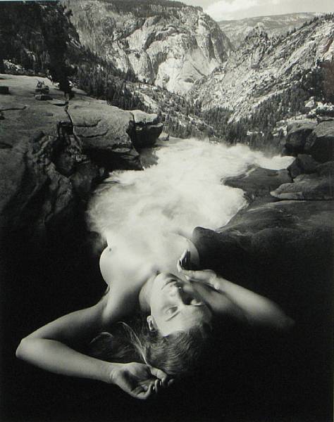 Appraisal: Jerry Uelsmann American born Untitled Woman and Landscape Gelatin silver